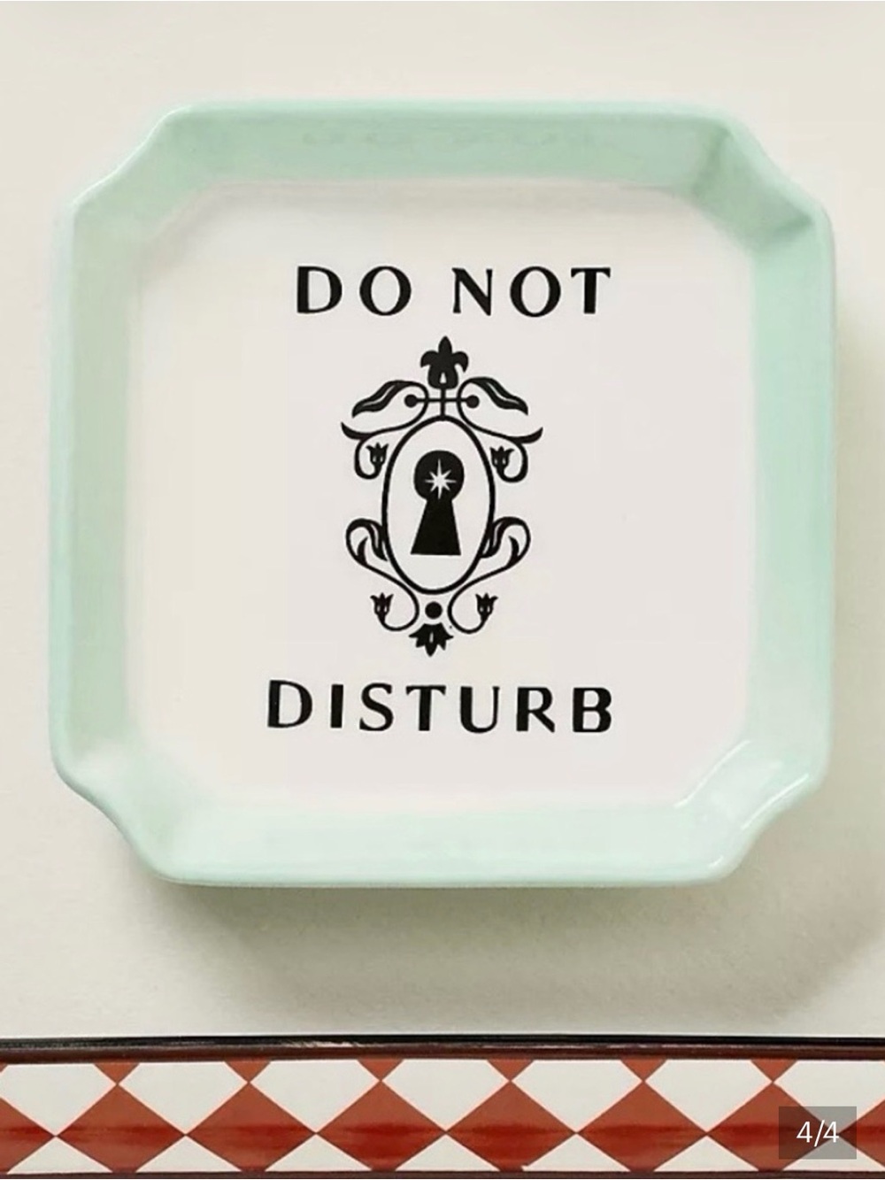 Anthropologie Do Not Disturb Trinket Dish NWT